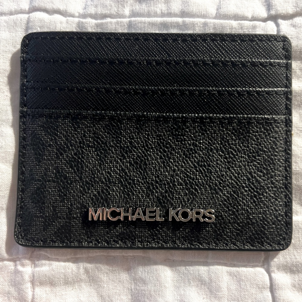 Michael Kors Black Leather Card Holder